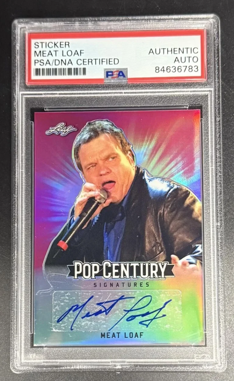 Meatloaf Signed Autograph Original Pop Century PSA/DNA COA Slabbed Trading Card