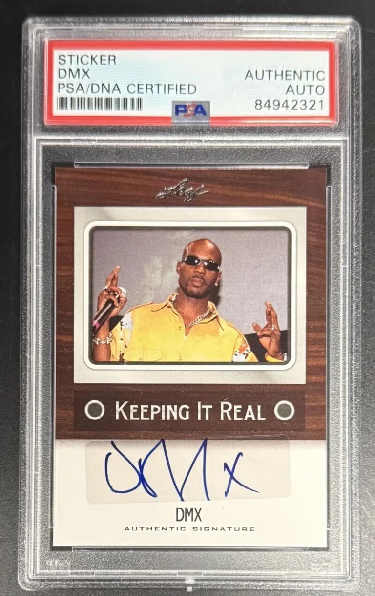 DMX Signed Autograph Original Leaf Real PSA/DNA COA Slab Rare Trading Card B