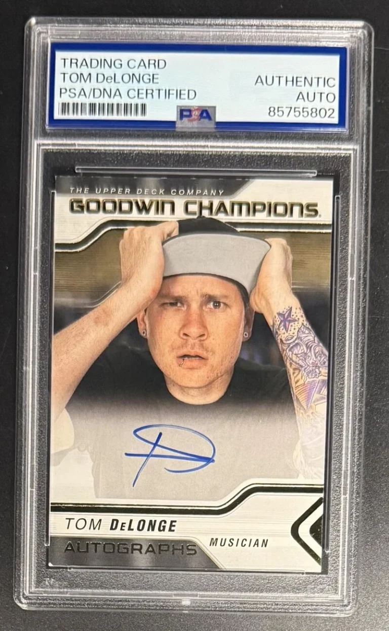 Tom DeLonge Signed Autograph Original PSA/DNA COA Blink 182 Rare Trading Card B