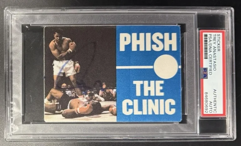 Trey Anastasio Phish Signed Autograph PSA/DNA COA Slab Backstage Clinic Pass