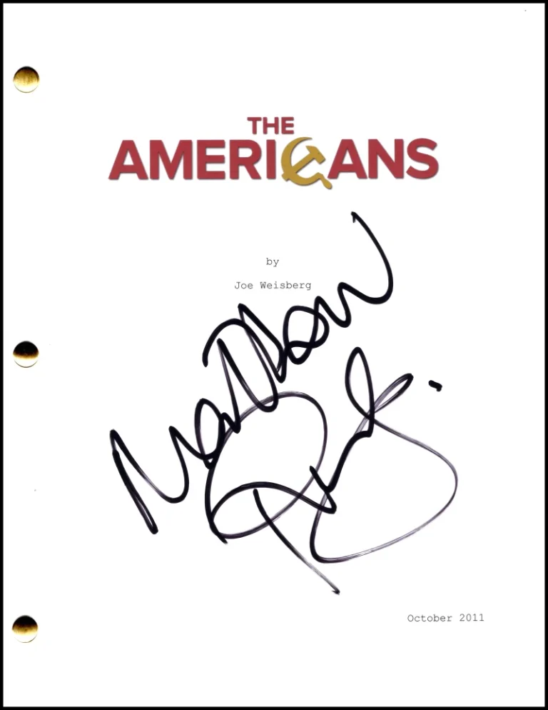 Matthew Rhys Signed Autograph The Americans Full Pilot Script Screenplay  Philip