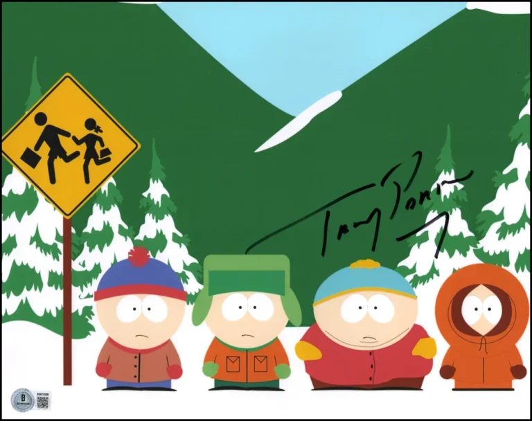 Trey Parker Signed Autograph 11x14 South Park Photo Photograph w/ Beckett COA