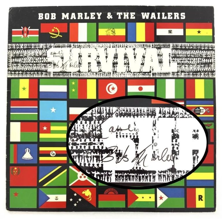 Bob Marley Signed Autograph Album Vinyl Record LP - The Wailers Survival JSA COA