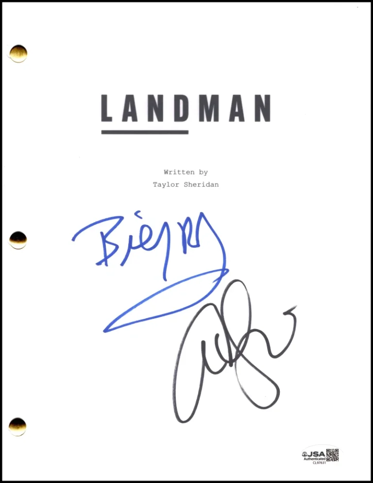 Billy Bob Thornton Ali Larter Signed Autograph Landman Full Pilot Script JSA COA