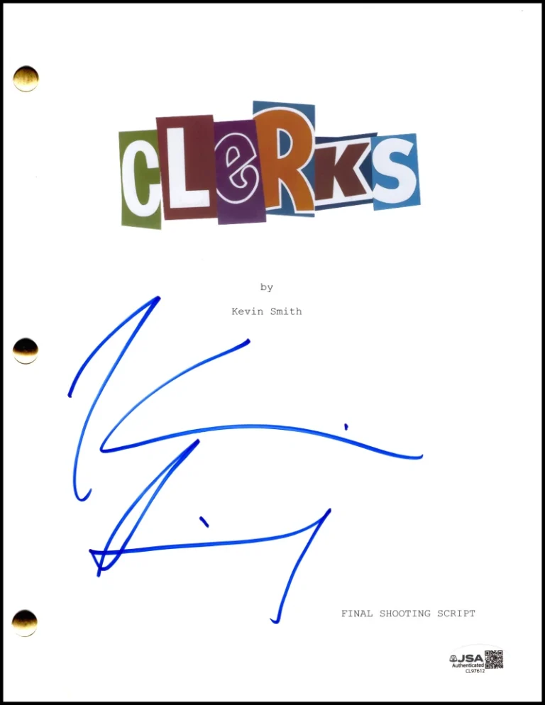 Kevin Smith Signed Autograph Clerks Full Movie Script Screenplay w/ JSA COA