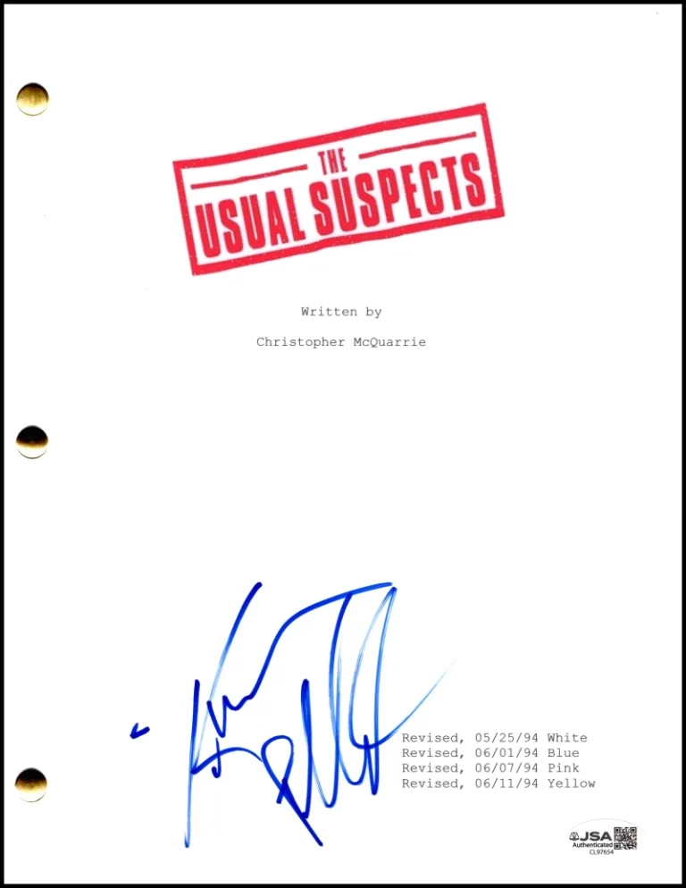 Kevin Pollak Signed Autograph The Usual Suspects Movie Script Screenplay JSA COA