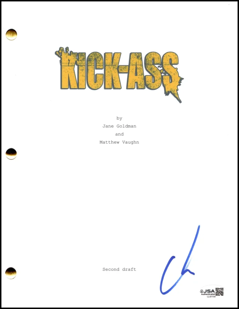 Christopher Mintz-Plasse Signed Autograph Kick-Ass Script Screenplay w/ JSA COA