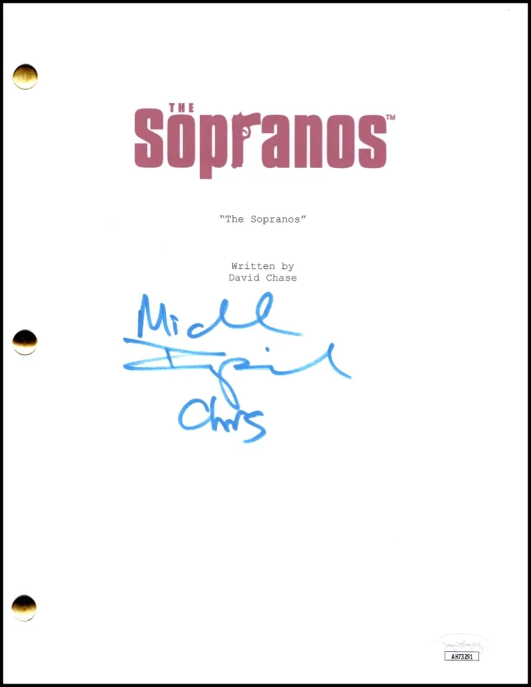 Michael Imperioli Signed Autograph The Sopranos Pilot Script Screenplay JSA COA