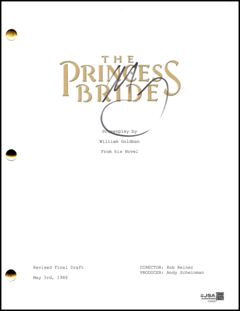 Mandy Patinkin Signed Autograph The Princess Bride Script Screenplay w/ JSA COA