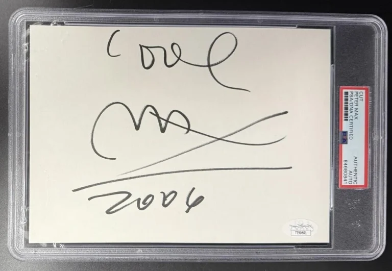 Peter Max Signed Autograph PSA/DNA COA Slabbed Hand Drawn Love 2006 Sketch COA