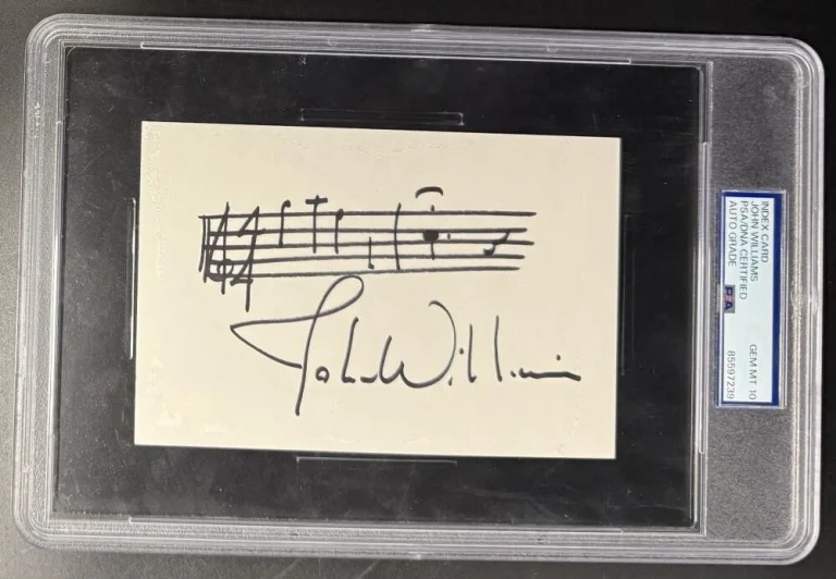 John Williams Signed Autograph PSA/DNA Close Encounters Theme Notes GEM MINT 10
