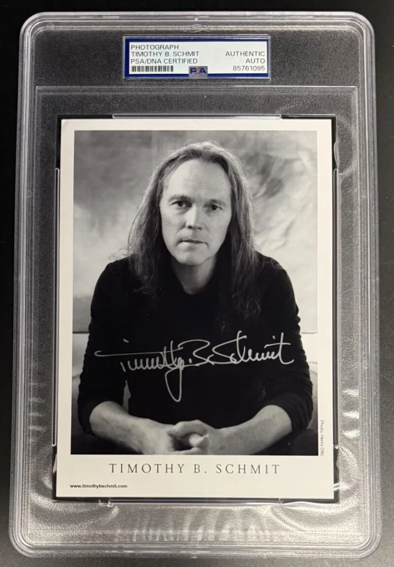Timothy B. Schmit Eagles Signed Autograph PSA/DNA Slabbed Rare Photo Print COA C