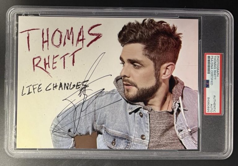 Thomas Rhett Signed Autograph PSA/DNA Slabbed Life Changes Photo Print COA