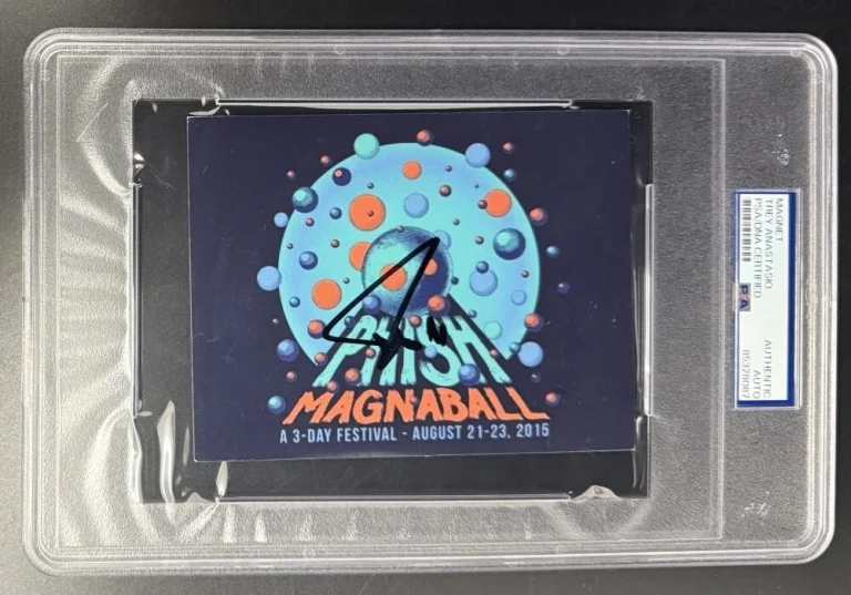 Trey Anastasio Phish Signed Autograph PSA/DNA Slabbed Magnaball Pamphlet COA