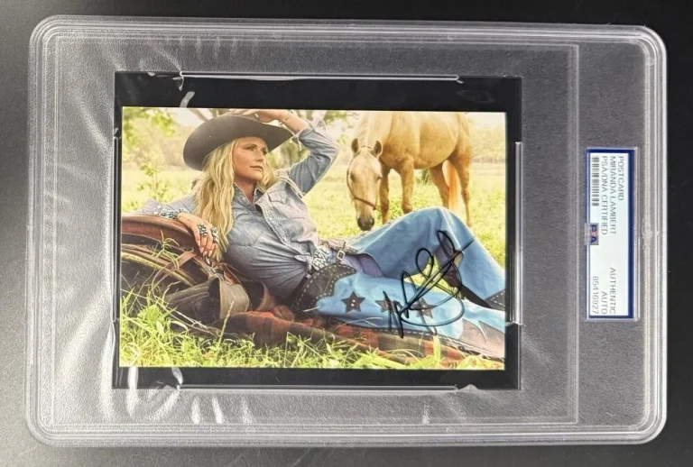 Miranda Lambert Signed Autograph PSA/DNA Slabbed Postcards From Texas Insert