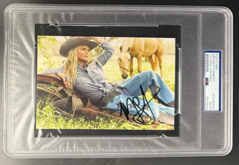 Miranda Lambert Signed Autograph PSA/DNA Slabbed Postcards from Texas Postcard