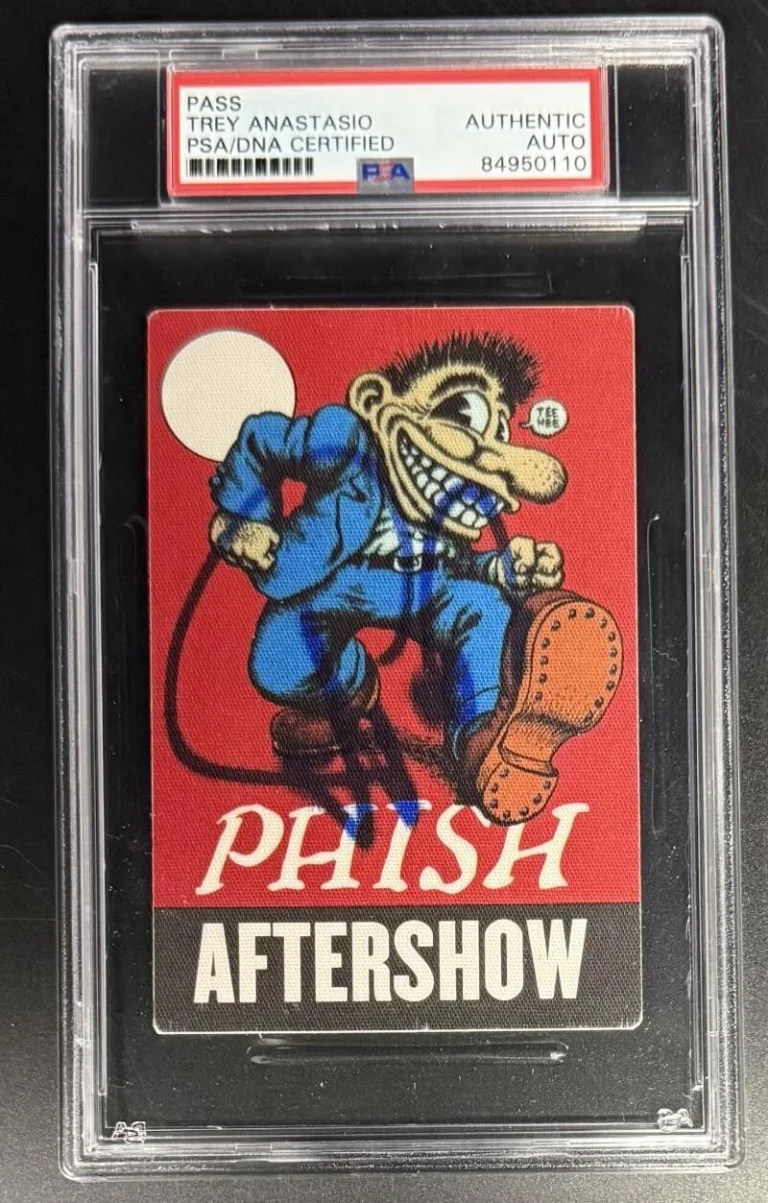 Trey Anastasio Phish Signed Autograph PSA/DNA COA Slab VIP After Show Rare Pass