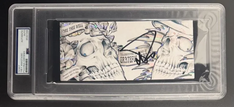 Trey Anastasio Phish Signed Autograph Grateful Dead Chicago Ticket PSA/DNA COA