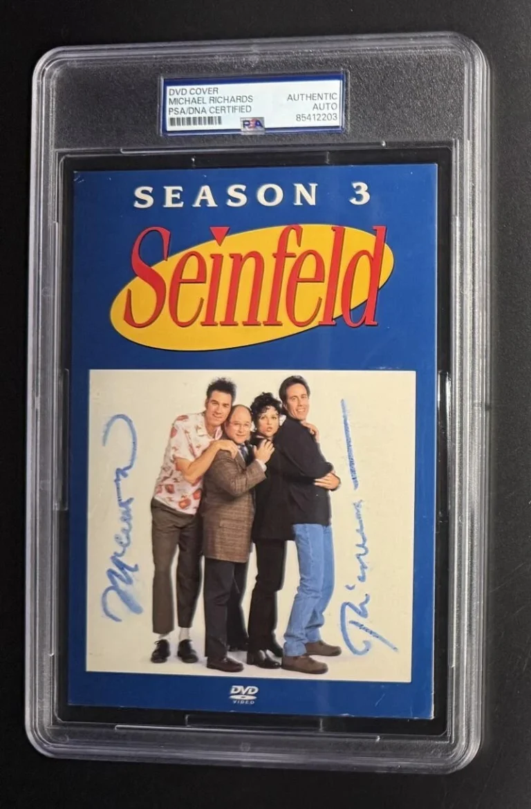 Michael Richards Seinfeld PSA/DNA Slabbed Signed Autograph DVD Cover COA Kramer