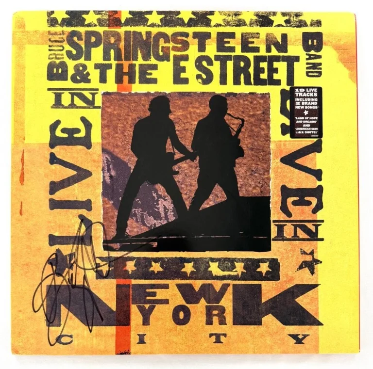 Bruce Springsteen Signed Autograph Live New York City Album Record Beckett COA