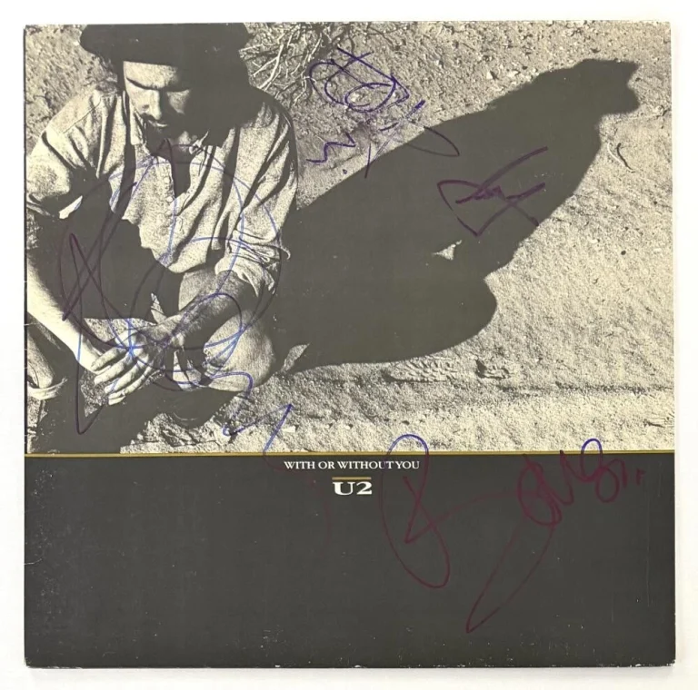 U2 Full Band Signed Autograph Album Record Larry Mullen Jr Bono Edge Adam w/ JSA