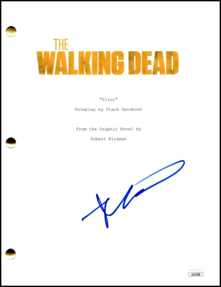 Robert Kirkman Signed Autograph The Walking Dead Pilot Script Screenplay JSA COA