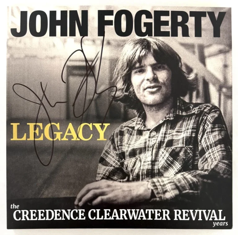 John Fogerty Creedence Clearwater Signed Autograph Legacy Album Record - BAS COA