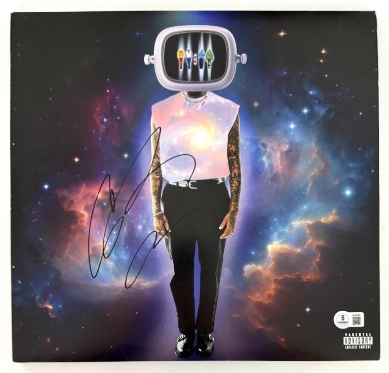 Chris Brown Signed Autograph 11:11 Deluxe Album Vinyl Record LP w/ Beckett COA