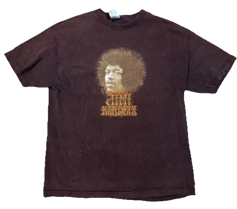 Vintage 2005 Jimi Hendrix Heavy Brown T-Shirt XL
