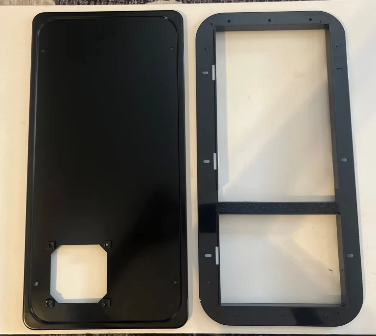Dometic 33056 Atwood DFMD RV Furnace Exterior Door 33001 & 32661 Bezel Assembly