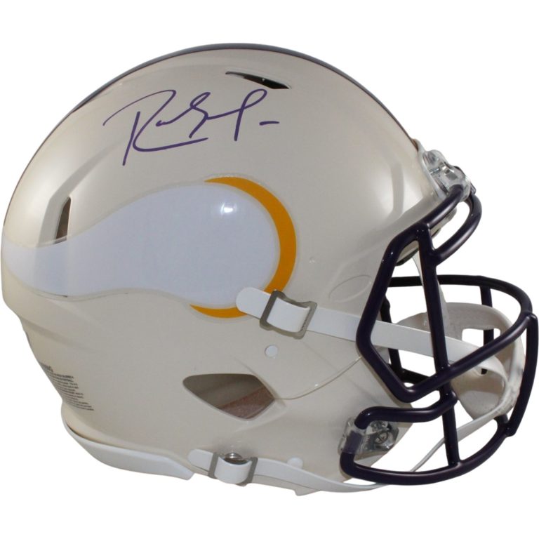 Randy Moss Autographed Minnesota Vikings Authentic Retro Helmet Beckett 56323