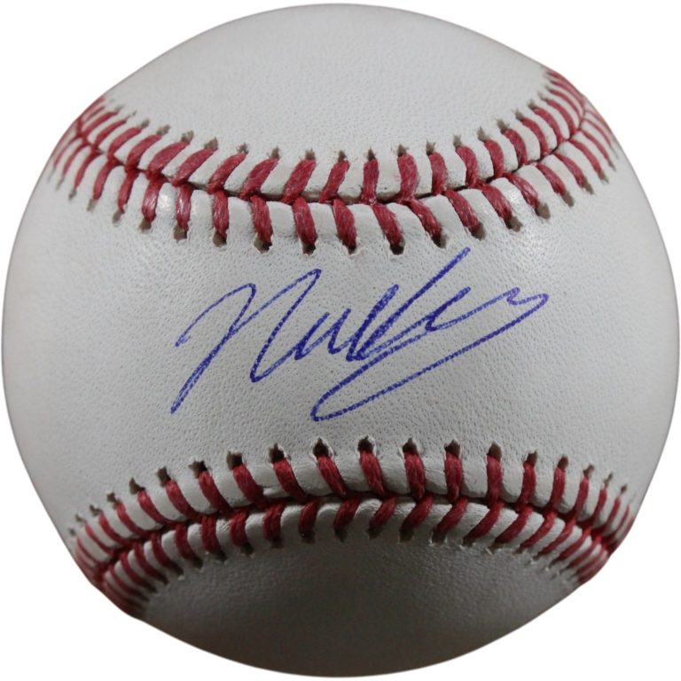 Nick Kurtz Autographed/Signed Oakland Athletics OML Baseball Beckett 56293