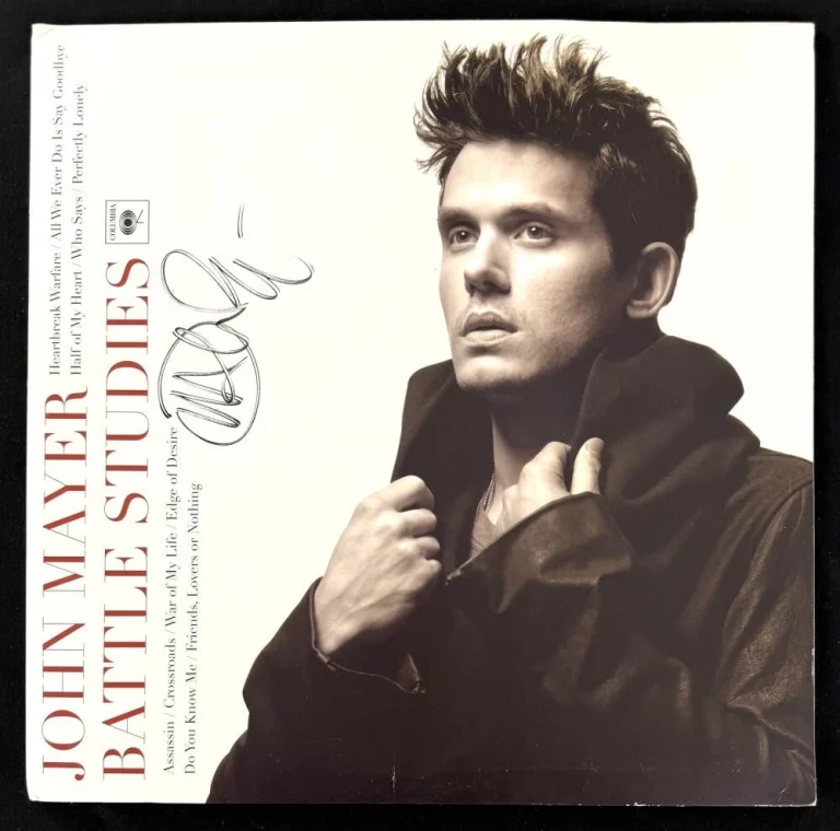 John Mayer Signed Autograph Battle Studios Album Vinyl Record LP w/ JSA COA