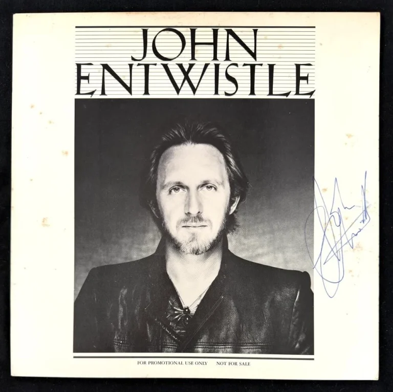 John Entwistle The Who Signed Autograph Album Vinyl Record LP w/ JSA COA