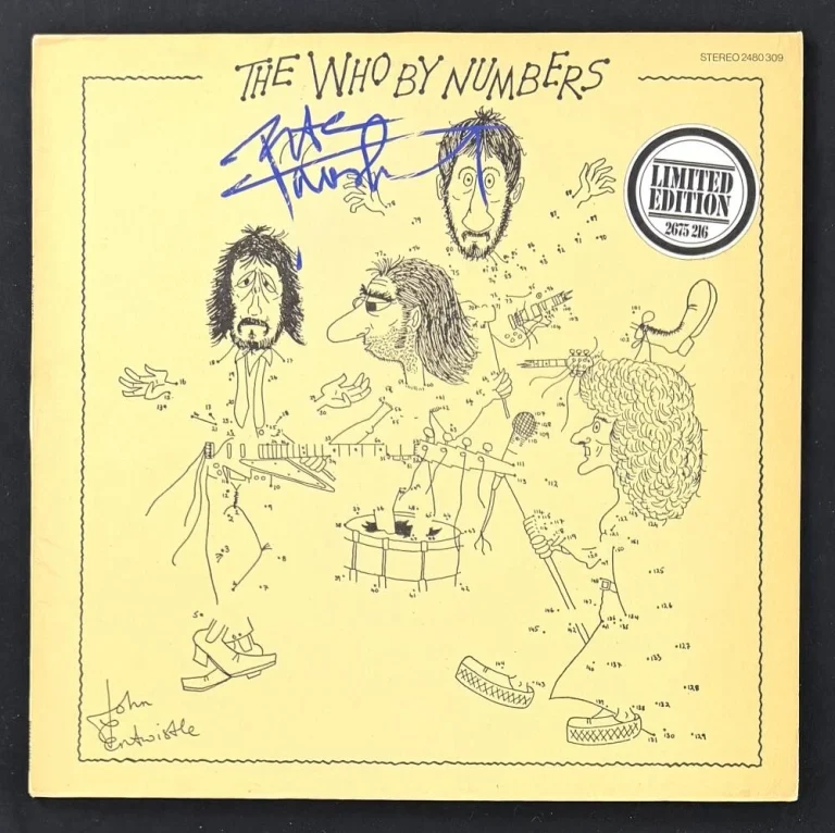Pete Townshend Signed Autograph The Who By Numbers Album Vinyl Record w/ JSA COA