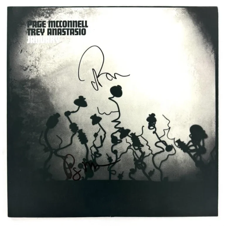 Trey Anastasio & Page McConnell Signed Autograph January Album Record w/ JSA COA