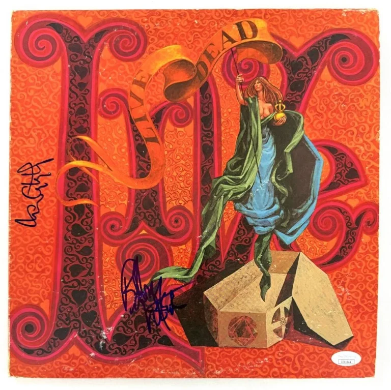 Bob Weir & Tom Constanten Signed Autograph Grateful Dead Album Vinyl Record JSA