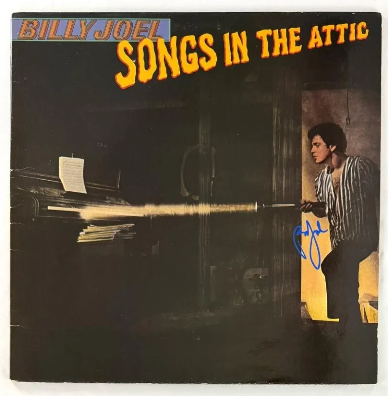 Billy Joel Signed Autograph Songs in the Attic Album Vinyl Record LP w/ JSA COA