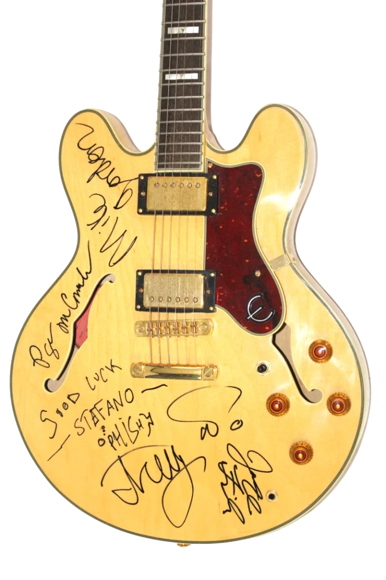 Phish Full Band Signed Autograph Guitar w/ Vintage Full Signatures! w/ JSA COA