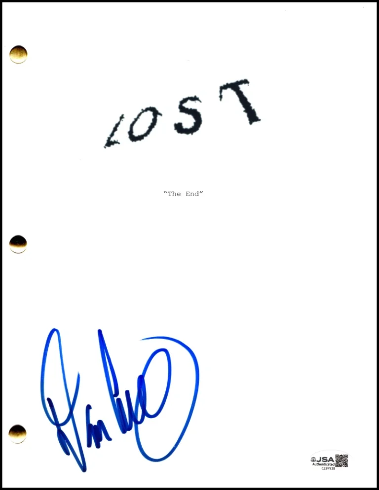 Damon Lindelof Signed Autograph Lost Series Finale Script Screenplay w/ JSA COA
