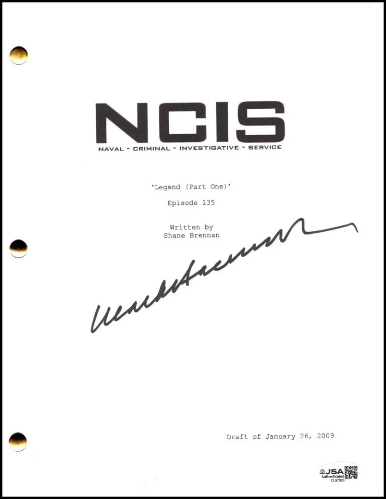 Mark Harmon Signed Autograph NCIS Episode Script Screenplay - Gibbs w/ JSA COA