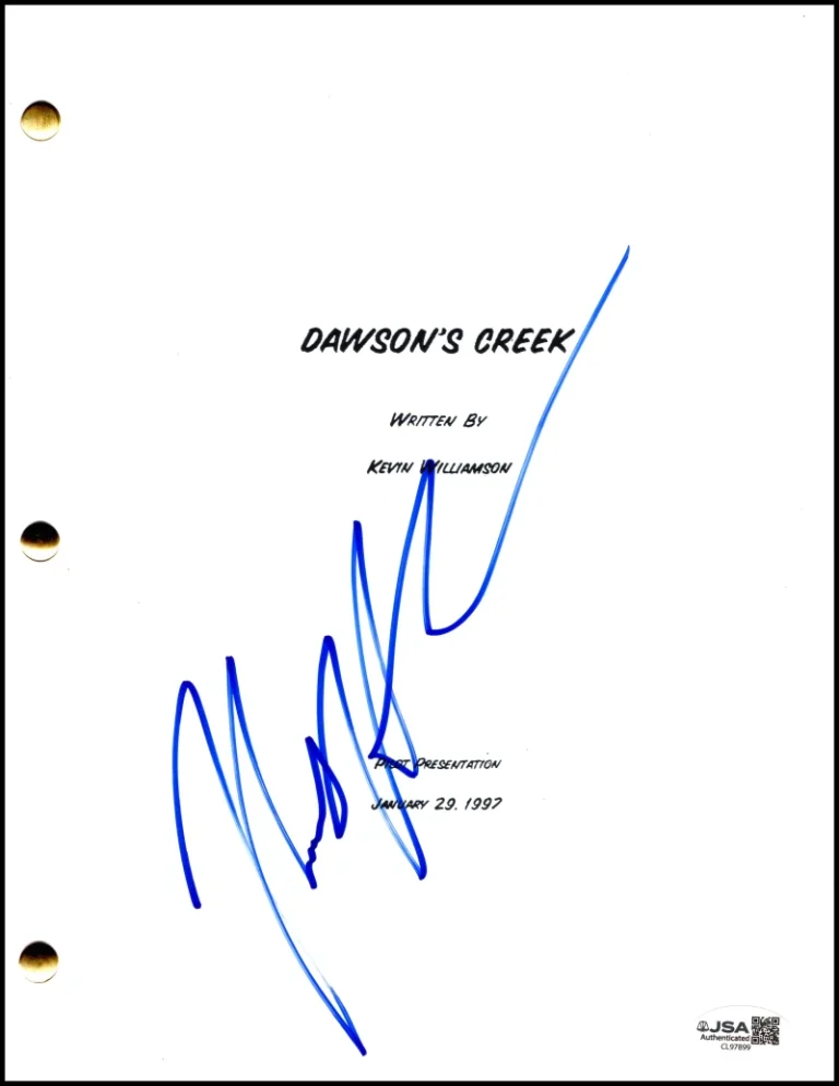 Katie Holmes Signed Autograph Dawson's Creek Pilot Script Screenplay w/ JSA COA