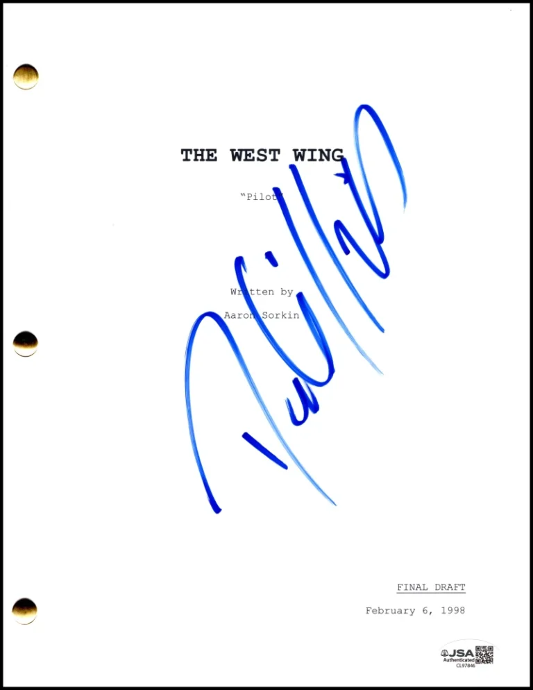 Dule Hill Signed Autograph The West Wing Pilot Script - Charlie Young w/ JSA COA