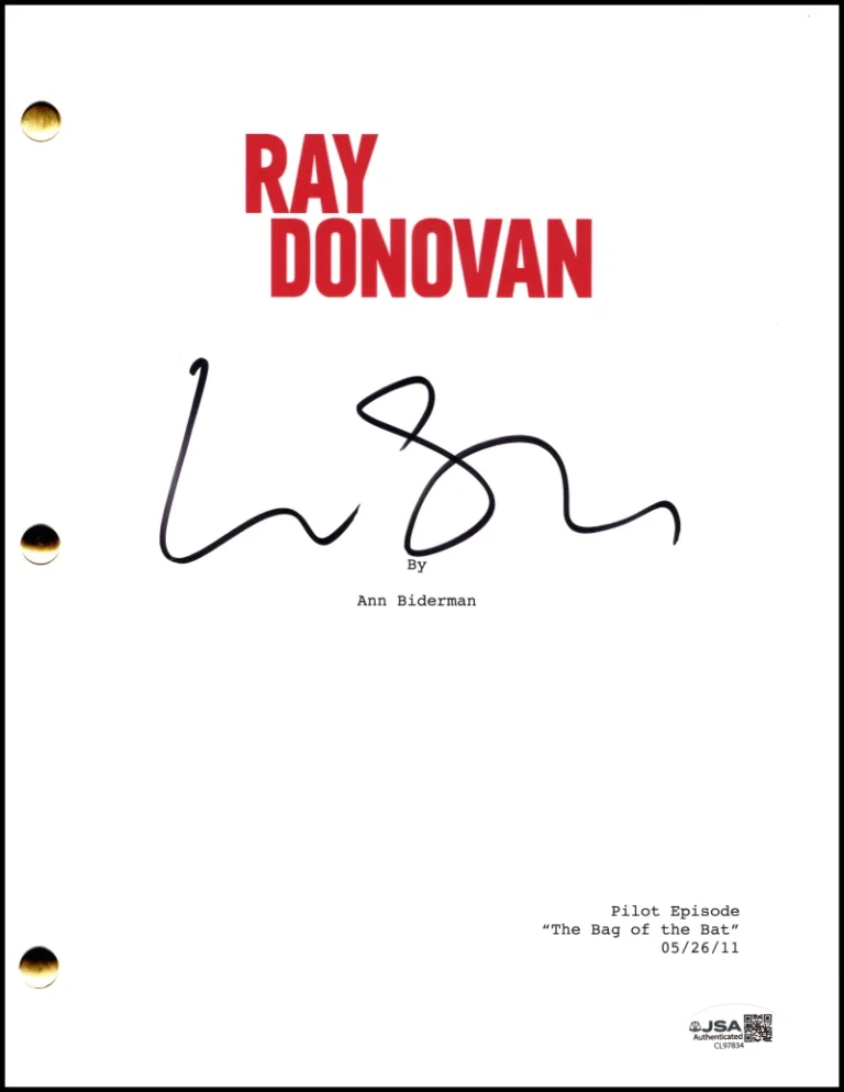 Liev Schreiber Signed Autograph Ray Donovan Pilot Script Screenplay w/ JSA COA