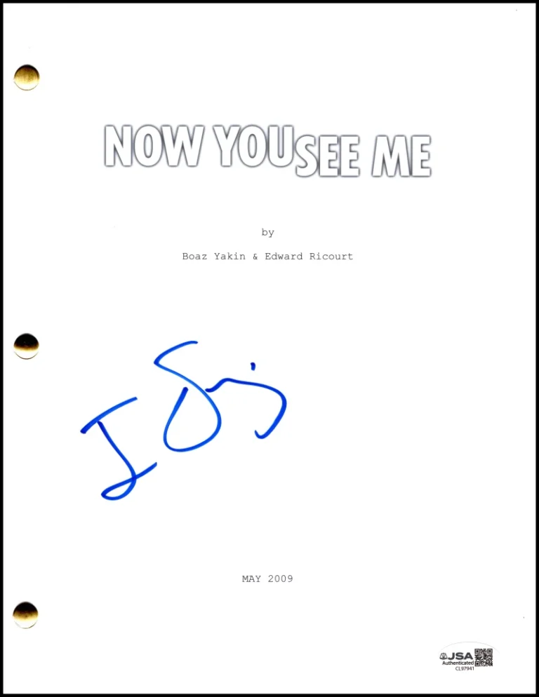Jesse Eisenberg Signed Autograph Now You See Me Full Movie Script w/ JSA COA