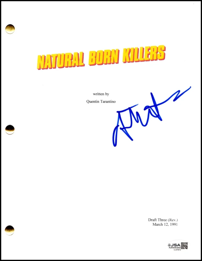 Juliette Lewis Signed Autograph Natural Born Killers Script Screenplay - JSA COA