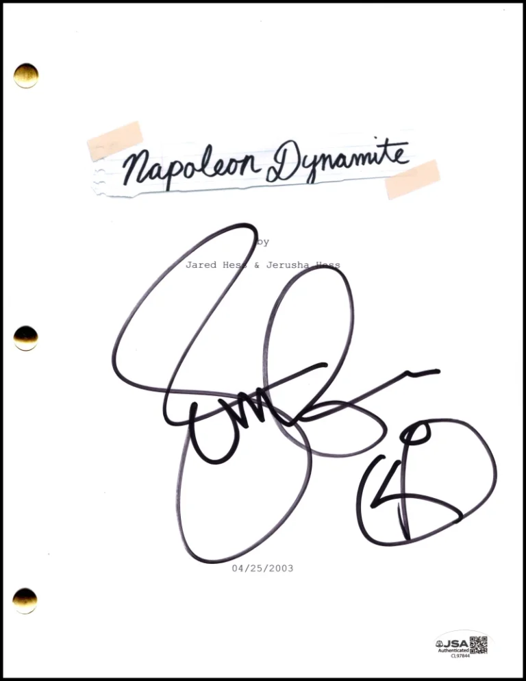Jon Gries Signed Autograph Napoleon Dynamite Movie Script Screenplay w/ JSA COA
