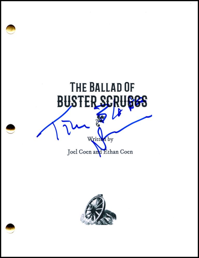 Tim Blake Nelson Signed Autograph The Ballad of Buster Scruggs Full Movie Script