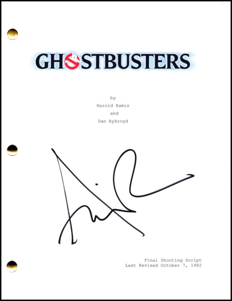 Annie Potts Signed Autograph Ghostbusters Full Movie Script Screenplay - Janine
