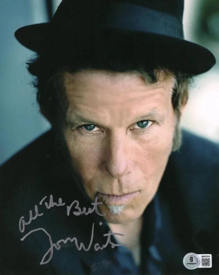 Tom Waits Signed Autograph 8x10 Photo - Rain Dogs Swordfishtrombones Beckett COA